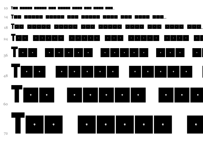 Grande Andretti font waterfall